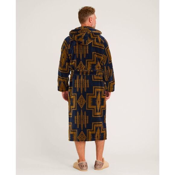 NWT Pendleton UNISEX HARDING COTTON TERRY VELOUR ROBE Size S/M - Picture 5 of 16
